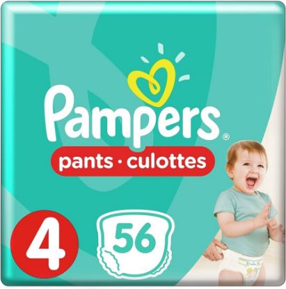 Picture of PAMPERS LARGE 4+ 9-20 KG 2 X 56 - 11501310