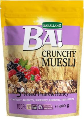 Picture of BA ! CRUNCHY MUESLI: 5 FOREST FRUITS & HONEY 300G*12