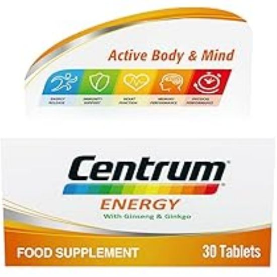 Picture of CENTRUM ENERGY GINSENG & GINKO 30 TAB