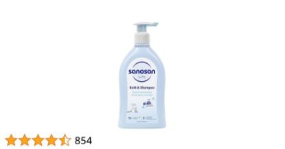 Picture of SANOSAN BABY BATH & SHAMPOO (DISPENSER) 200ML