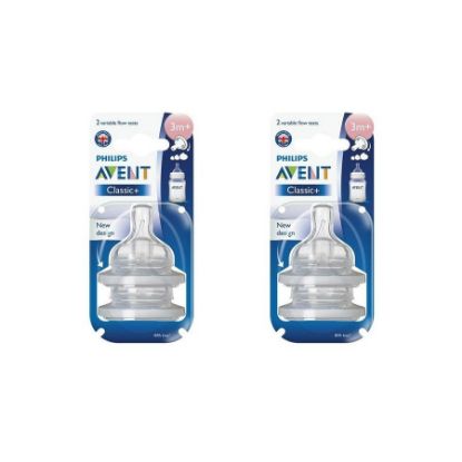 Picture of PHILIPS AVENT CLASSIC+2VARIABLE FLOW TEATS 3M+635/27-0962-29