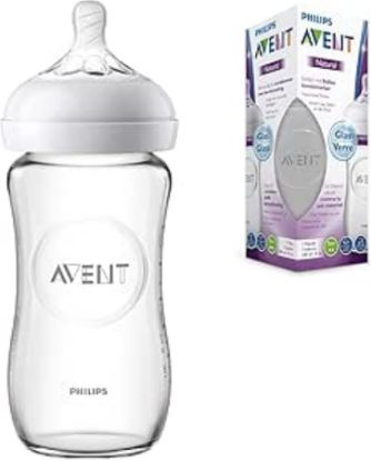 Picture of PHILIPS AVENT NATURAL FEEDING BOTTLE GLASS 240ML X1#126-6236