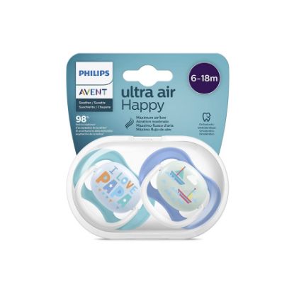 Picture of PHILIPS AVENT SOOTHER ULTRA AIR 6-18M BOY 2825 -166