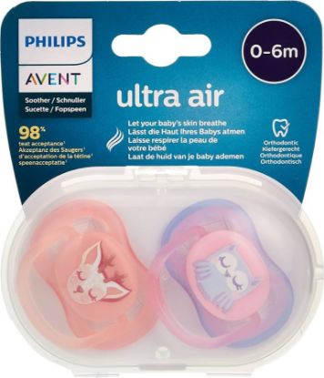 Picture of PHILIPS AVENT SOOTHER AIR 0-6M MIX GIRL 145 - 5584
