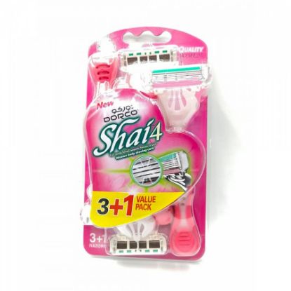 صورة دوركو شاي 6 ماكينة حلاقة نسائية ( 1مقبض+2 شفرة حلاقة )