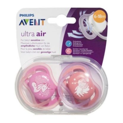 Picture of PHILIPS AVENT SOOTHER AIR 6-18M MIX DECO X2-146 - 5638
