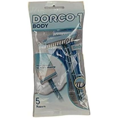 Picture of DORCO DISPOSABLE RAZOR,5PCS IN BAG(4+1):TNB200 PK-5P-PINK