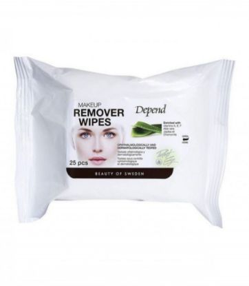 Picture of DEPEND MAKE-UP REMOVER WIPES PERFECT   9631