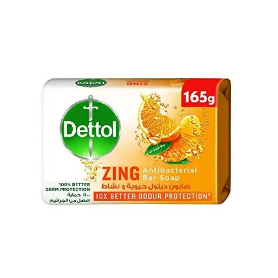 صورة Dettol Soap Zing 165 G X 48