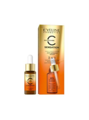 Picture of EVELINE C SENSATION VIT C 20% ANTI-WRINKLE SERUM 18ML 6044
