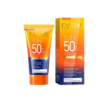 Picture of EVELINE SUN PROTECTION FACE CREAM SPF 50 ALL SKIN TYPES 50ML