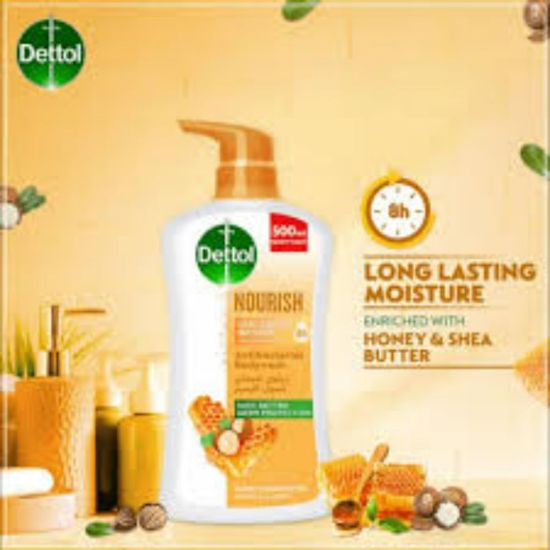 Picture of DETTOL BODY WASH NOURISH HONEY & SHEA 500 ML