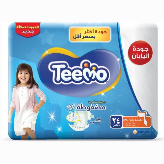 صورة تيمو ,عبوة الجامبو , مقاس كبيرجدا ,  مقاس 6 ,4*  24 حفاض