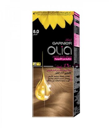 Picture of GARNIER OLIA, 8.0 BLONDE, NO AMMONIA WITH 60% OILS  1909