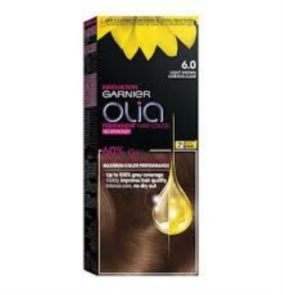 Picture of GARNIER OLIA PERMANENT HAIR COLOR 6.0 LIGHT BROWN 1411