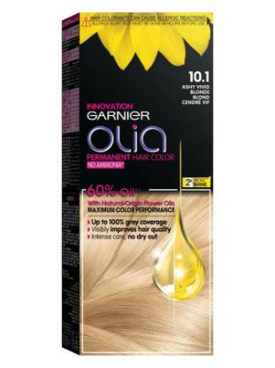 Picture of GARNIER OLIA, 10.1 ASHY VERY LIGHT, NO AMMONIA WITH 60% OILS