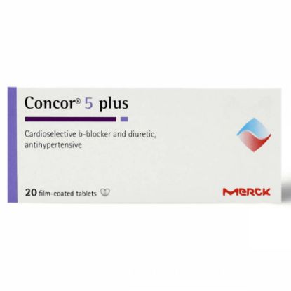 Picture of CONCOR 5 MG PLUS 20 TAB