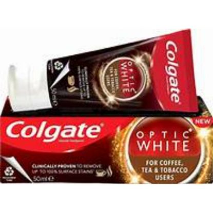 صورة كولجيت معجون اسنان اوبتك وابت ازاله بقع القهوه 75 مل