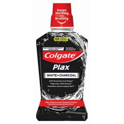 صورة كولجيت غسول الفم بلاكس بالفحم للتبييض 500 مل