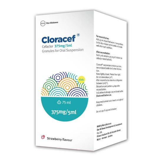 Picture of CLORACEF 375 MG SUSP 75 ML#