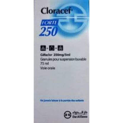 Picture of CLORACEF 250 MG 75 ML SUSP