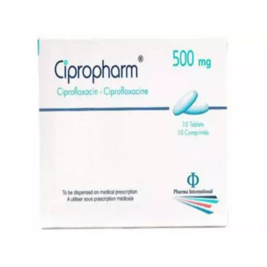 Picture of CIPROPHARM 500 MG 10 TAB
