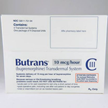 Picture of BUTRANS 10 MCG/HOUR TRANSDERMAL PATCH 4PCS