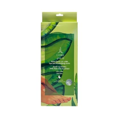 صورة ليتشي جوارب جل لترطيب القدمين الصبار