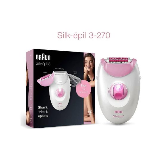 صورة براون Silk-épil 3 - 3270 آلة إزالة شعر الجسم والساقين وماكينة حلاقة