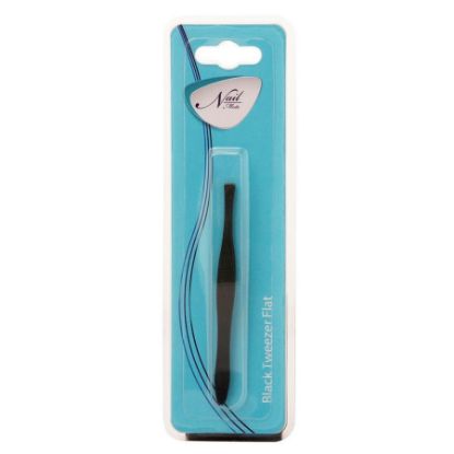 Picture of NAIL MATE TWEEZER FLAT BLACK 10331
