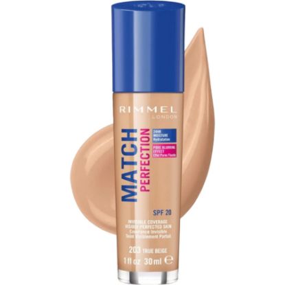 Picture of RIMMEL NEW MATCH PERFECTSP20 TRUE BEIGE FOUNDATION  203-4073
