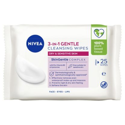 Picture of NIVEA CLEANSING FACE WIPES, ALL SKIN, 25 WIPES 6474