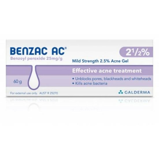 Picture of BENZAC AC 2.5% GEL 60 G