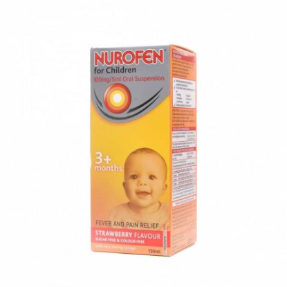 Picture of NUROFEN CHILDREN ORAL SUSP STRAWBERRY 150 ML