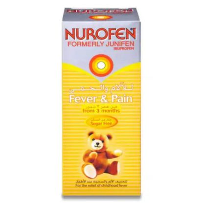 Picture of NUROFEN JUNIFEN PAED SUSP ORANGE FLAVOUR 150 ML