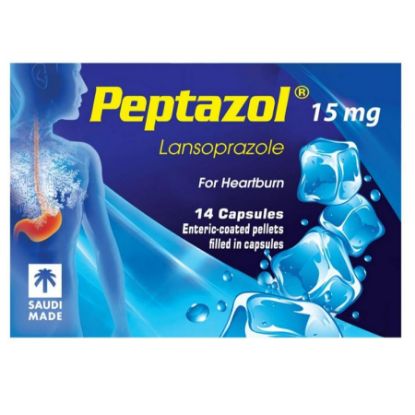 Picture of PEPTAZOL 15 MG 28 CAP