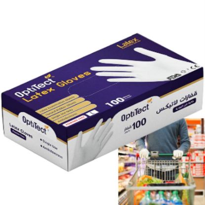 Picture of LATEX EXAMINATION 100 GLOVES LARGE#