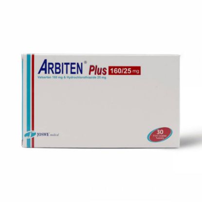 Picture of ARBITEN PLUS 160 MG/ 25 MG 30 TAB