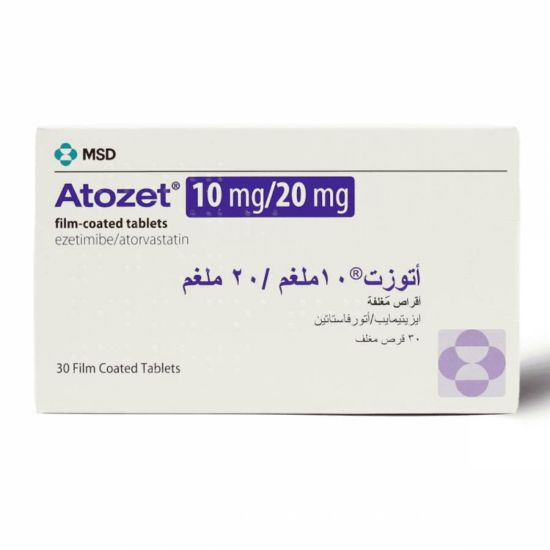 Picture of ATOZET 10/20 MG 30 TAB
