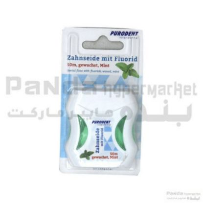 صورة خيط الأسنان بورودنت 2X50 م مزود بالفورايد والنعناع