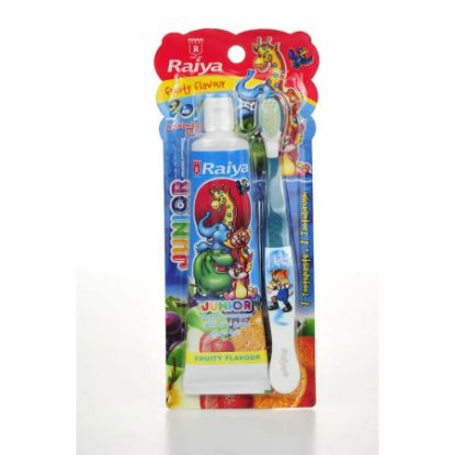 صورة رايا جونيور معجون اطفال بالفواكة مع فرشة