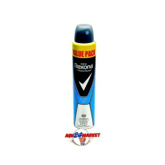 Picture of REXONA DEO SPRAY MEN ACTIVE DRY 200 ML VALUE PACK 327
