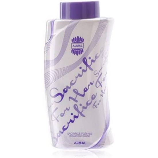صورة اجمل بودرة معطرة للجسم ساكريفايس فور هير 100جم