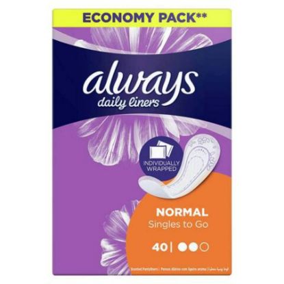 Picture of ALWAYS DAILY COMFORT PROTECT NORMAL IND WRAP 10X40PCS762