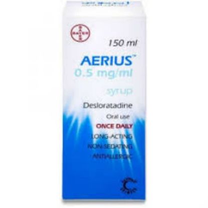 Picture of AERIUS 2.5 MG/5 ML SYRUP 150 ML