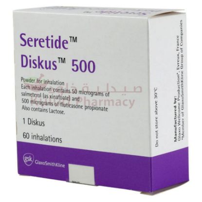 Picture of SERETIDE DISKUS 500 MG MCG