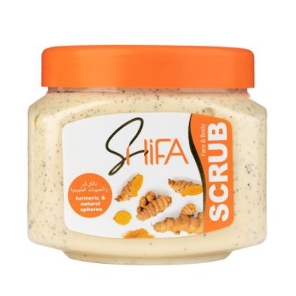 Picture of SHIFA FACE AND BODY SCRUB WITH TURMERIC AND NATURAL GRANULES