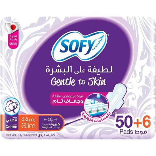 Picture of SOFY SLIM LARGE WINGS GENTEL 29CM 12X 10 PADS 57512-5125