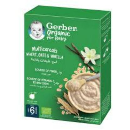 Picture of GERBER ORGANIC WHEAT VANILLA 9X200G