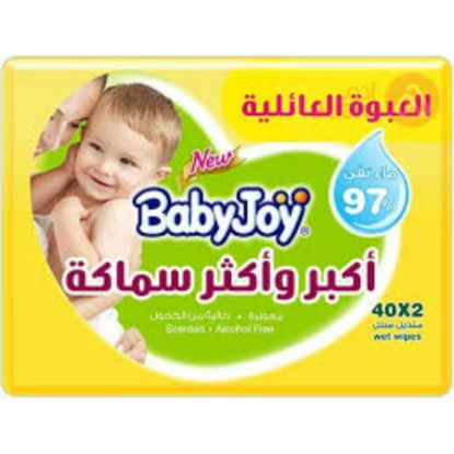 Picture of BABY JOY WET WIPES THICKER&LARGER 6X(2X40) FAMILY PACK 20241